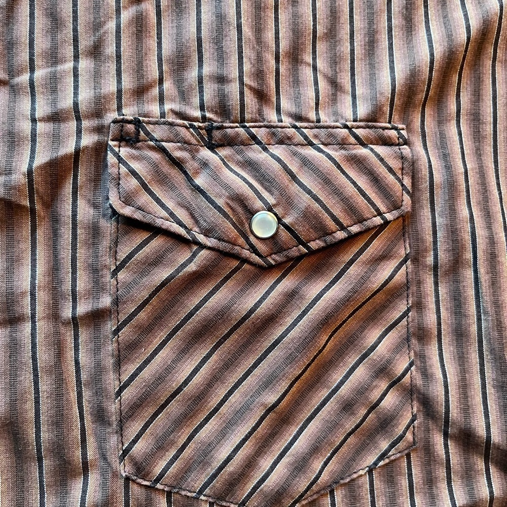 Wrangler Western Button Down Shirt Sleeve Shirt - Picture 3 of 10